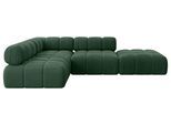 ECKSOFA modulares Sofa Favio-L1 - 285x190x70 cm Grün Cord
