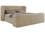 POLSTERBETT EMORA CLASSIC DUO 160/200 - Creme Plüsch - ohne Matratze