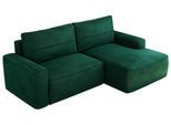 ECKSOFA BELLUNO L Dunkelgrün Velvet - Rechts