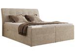 BOXBETT DAGOS 140/200 - Beige Schenille grob gewebt - H3 - Topper T25