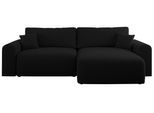 ECKSOFA NELSON Schwarz Boucle