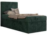 JUGENDBETT TILIO 90/200 - Dunkelgrün - H3 - Links Seite