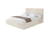 POLSTERBETT mit Bettkasten und Lattenrost, Bett mit Matratze H3/H4 - ALOVA