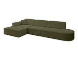 ECKSOFA Ottomane Links IREA-L2-v4 - 327x165x77 cm Grün