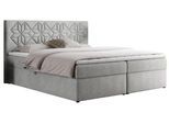 BOXBETT LEILA 140/200 Hellgrau Struktur - H3