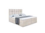 BOXBETT mit H3-Matratze und Lattenrost - RICAR - 180x200 Ecru