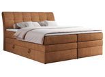 BOXSPRINGBETT GOLD-10 KING 180/200 Orange Struktur - H4