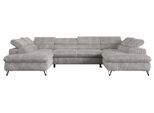 WOHNLANDSCHAFT PETER U Cord Grau