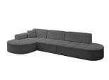 ECKSOFA Ottomane Links TARO-L2 - 328x171x79,5 cm Grau