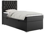BOXBETT PERA 90/200 Schwarz Kunstleder - H3 - Links Seite