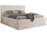 POLSTERBETT TILIANO CLASSIC 140/200 - Beige Cord - Pocket-Matratze