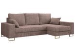 ECKSOFA Dorian Cord Rosa