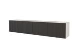 LOWBOARD NOA-2-W 2x100x40x40 cm - Weiß / Schwarz
