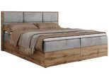 BOXBETT ALBERO 2 - 180/200 Hellgrau Velvet - H3