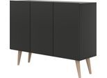 SIDEBOARD Ivy 120/95/40 cm in Schwarz