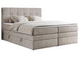 BOXSPRINGBETT ERNI KING 200/200 Beige Struktur - H4