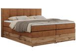 BOXSPRINGBETT ALBERO 1 KING 200/200 Orange Strukture - H4