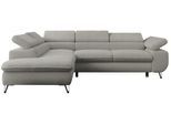 ECKSOFA PETER L Hellgrau Boucle - Links Seite