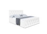 BOXBETT AMAY-Z - 160x200 cm - H4 - Weiß Hochglanz