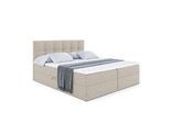 BOXBETT mit Matratze H3 und Lattenrost - MARCE - 160x200 Beige