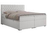 BOXBETT PERA 180/200 Weiß Kunstleder - H3