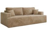 4-SITZER SOFA VIRELLA Beige Plüsch