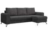 ECKSOFA Hugo Cord Dunkelgrau