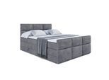 BOXSPRINGBETT OHIO-Z KING - 140x200 - H3/H4 - Dunkelgrau