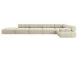 ECKSOFA modulares Sofa Felto-L3 - 475x190x70 cm Beige Velours
