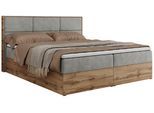 BOXBETT ALBERO 2 - 120/200 Hellgrau Struktur - H4