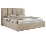 POLSTERBETT SAVINO CLASSIC 200/200 - Beige Velvet - ohne Matratze