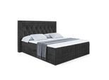 BOXBETT mit H4-Matratze und Lattenrost - NOEL - 180x200 Schwarz