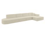 ECKSOFA Ottomane Rechts IREA-L3-v4 - 412x165x77 cm Beige