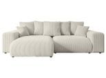 ECKSOFA Ottomane links ESKAR-L 266x176x84 Creme Cord