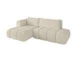 ECKSOFA Ottomane Links CLOUD-L 280x185x90 Beige Bouclé