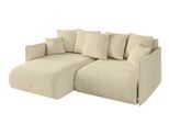 ECKSOFA Ottomane links ONESK-L 216x177x72 Beige Velours