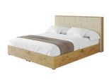 POLSTERBETT mit Bettkasten und Lattenrost, Boxbett ohne Matratze - ENZO8 180x200 Beige