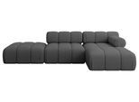 ECKSOFA modulares Sofa Lizur-L1 - 285x160x70 cm Grau Bouclé