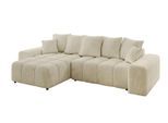 ECKSOFA Ottomane links ENIL-L 297x189x68 Beige Velours