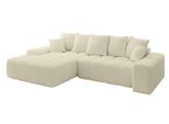 ECKSOFA Ottomane Links ENSI-L - 267x164x88 cm Creme