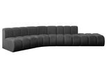 ECKSOFA modulares Sofa Brilo-L1 - 380x174x70 cm Schwarz