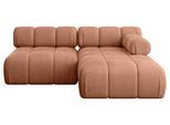 ECKSOFA modulares Sofa Razon-L1 - 190x160x70 cm Apricot Velours