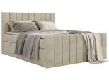 BOXSPRINGBETT ALVER DUO 200/200 - Beige Velvet - H3