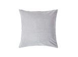 KISSENHÜLLE Baumwollsamt grau 40/40 cm