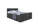 BOXSPRINGBETT IDRIKO-Z KING - 140x200 - H3/H4 - Schwarz