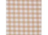 BAUMWOLLSTOFF Meterware Vichy-Karo beige-weiß, 150 cm