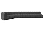 ECKSOFA modulares Sofa Karex-L3 - 490x194x70 cm Grau