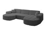 WOHNLANDSCHAFT LIVO-U1 - 315x173x79,5 cm Grau
