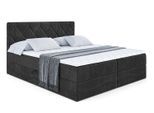 BOXBETT mit Matratze H4 und Lattenrost - CATOR - 120 x 200 - Schwarz