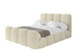 POLSTERBETT mit Bettkasten, Fußteil und Lattenrost, Boxbett ohne Matratze - KALA-Z 200x200 Beige